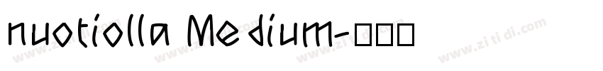 nuotiolla Medium字体转换